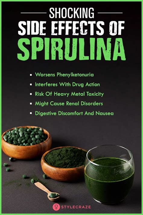 spirulina chlorella side effects.